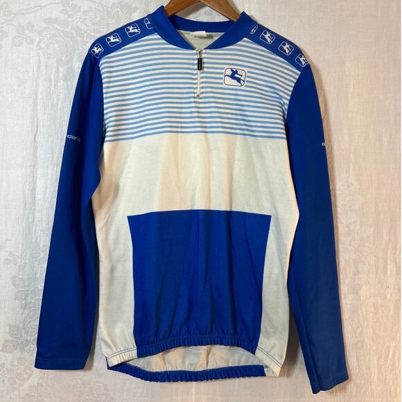 Giordana Other - Giordana Cycling Jacket Jersey 9 Made in Italy Blue White Stripes
